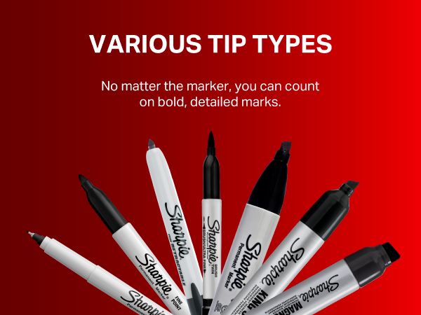 Sharpie Permanent Markers, Chisel Tip, Black, 12 Count - Home, School, Office Supplies