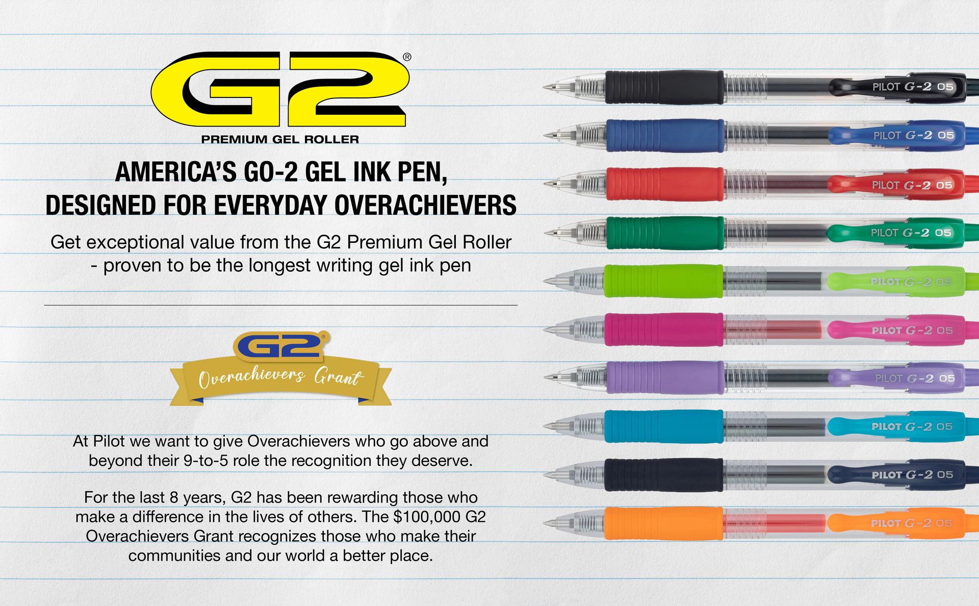 PILOT G2 Extra Fine Point Black Gel Ink Pens, Dozen Box, 31002