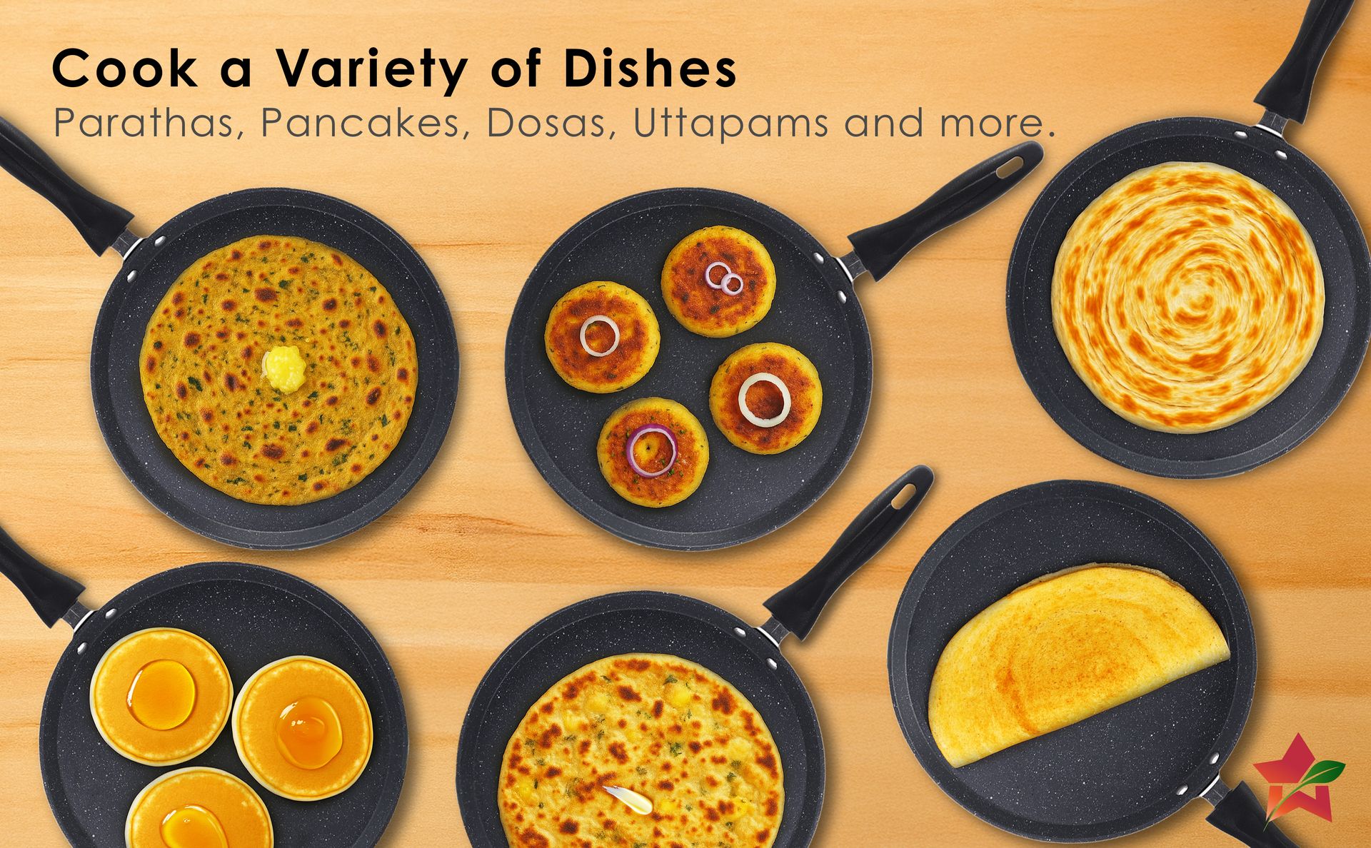 Wonderchef Duralite Die-cast 28 cm Dosa Tawa | 5 Layer Healthy Duramax Non-Stick Coating | Soft Touch Handle | Pure Grade Aluminium | PFOA Free | 2 Year Warranty Grey