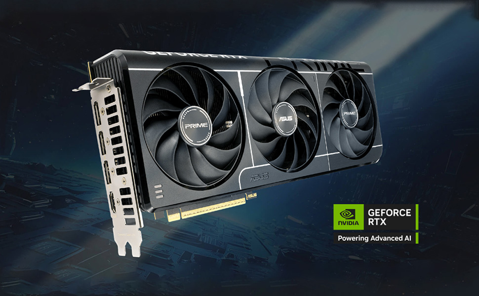 ASUS Prime GeForce RTX™ 5070 Ti 16GB GDDR7 Graphics Card (PCIe® 5.0, 16GB GDDR7, HDMI®/DP 2.1, 2.5-Slot, Axial-tech Fans, Dual BIOS)