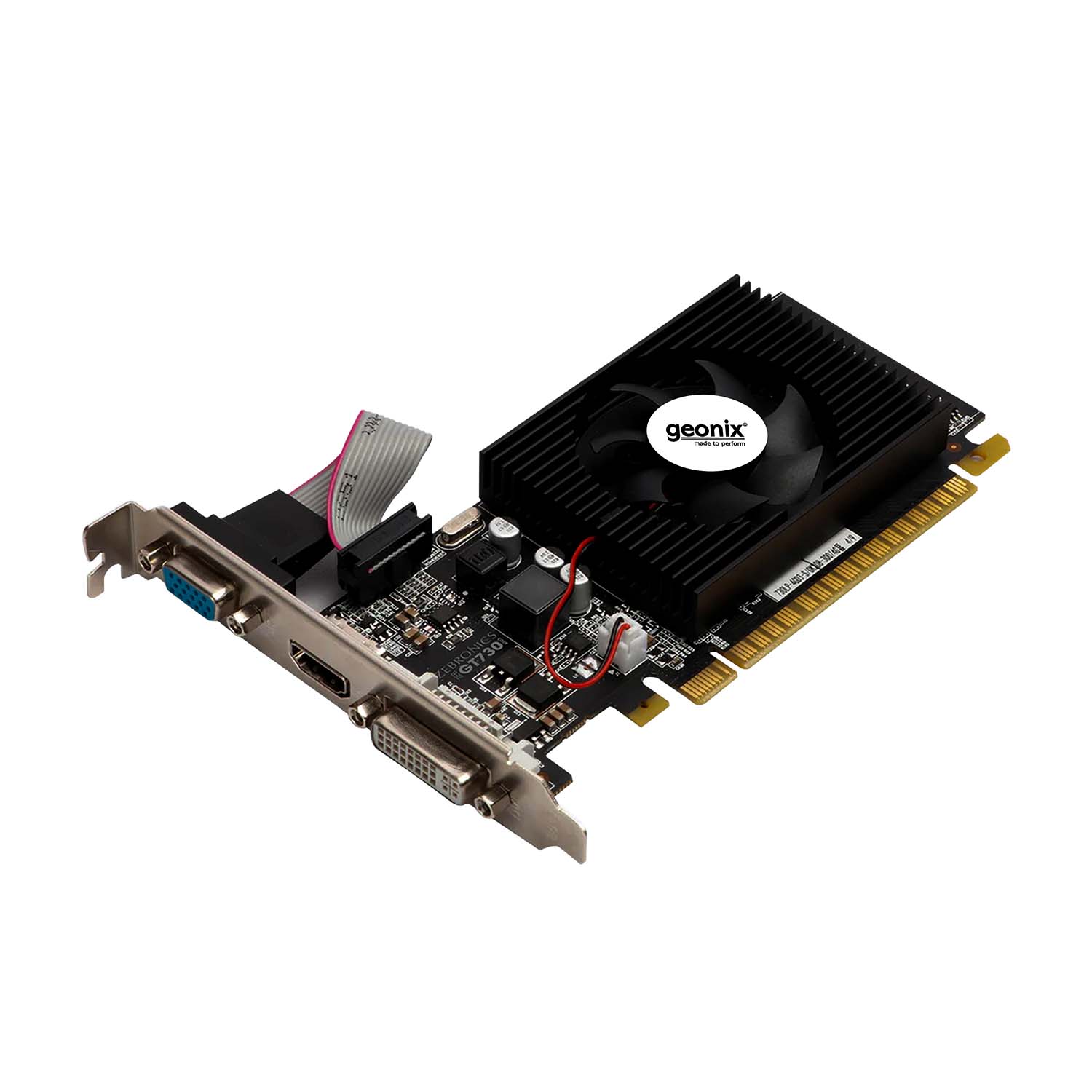 GEONIX Geforce GT-610LP 2GB ddr3_sdram pci_e Memory Graphics Card | VGA/HDMI/DVI Video Output | 3 Years Warranty