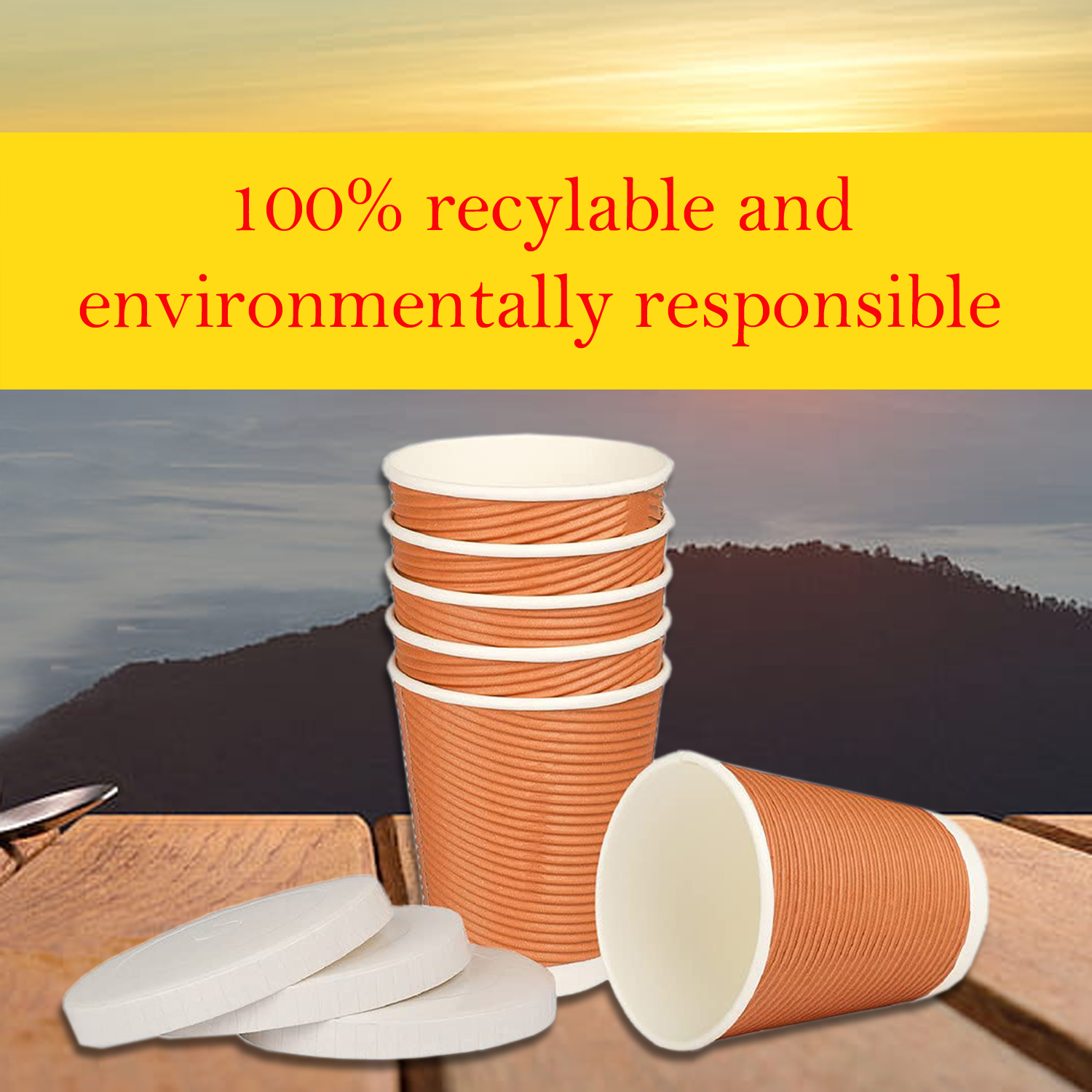 ekysa Basics Paper Disposable Tea/Coffee Cups – 65 ml, Eco-Friendly, Leak-Resistant, Ideal for Hot Beverages, White, Pack of 100