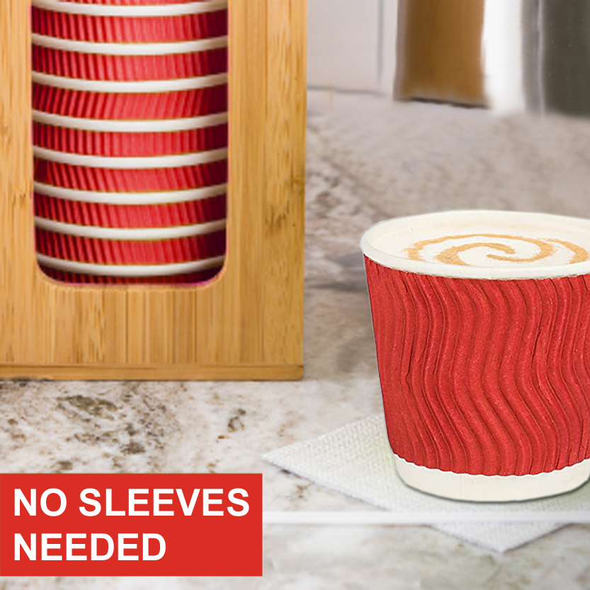 ekysa Basics Paper Disposable Tea/Coffee Cups – 65 ml, Eco-Friendly, Leak-Resistant, Ideal for Hot Beverages, White, Pack of 100