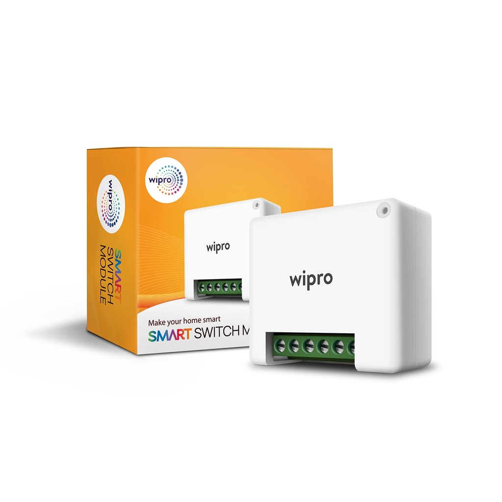 Wipro Smart Switch Module, 2 Switch Control Compatible med Alexa & Home (Pack på 1,White)