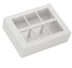 Modular Gang Box Plast 12 Modul Silver Line Eco Friendly High Durability Modular Surface Gang Box Module White