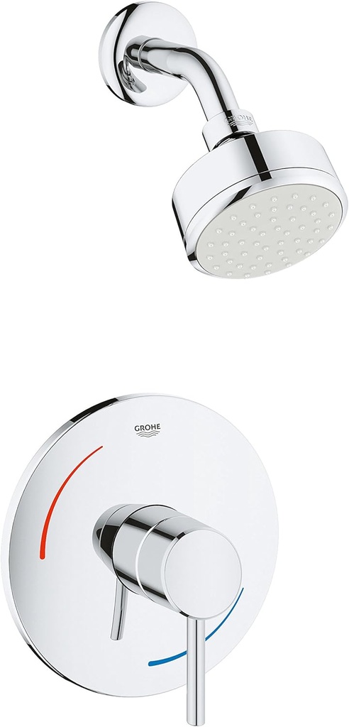 Grohe 3507510A Concetto Shower Combination, Starlight Chrome