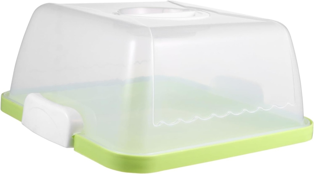Portable Cake Box with Handle Storage Box for Cupcakes Cakes Large Square Baker Container