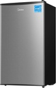 Midea MERM33S1AST 3.3 Cubic Feet Compact Refrigerator, Silver