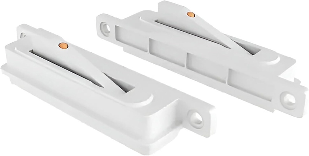 Brixwell Single Action WOCD Set with Limit Control Device, Plastic Material, White Finish, 3-1/2" Height, 3/4" Width, Left and Right Hand, Includes Limit Control Feature for Sliding Windows