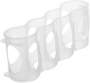 2pcs Stackable Beer Storage Crisper Baskets for Refrigerator Multi-Functional Organizer for Cans and Bottles Storage Container for Kitchen and Beverage Organization