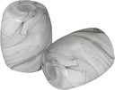 2pcs Oval Shaped Glass Lamp Shades Replacement Globe or Cover with Faux Marble Texture Finish 1-5/8-inch 4.7" of Diameter 5.6" of Height for Pendant Light G0084