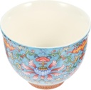 Ceramic Mug Ceramic Chinese Tea Cup 130ml Asian Porcelain Kung Fu Tea Cups Floral Pattern Tea Mugs Tea Bowl Tea Tasting Cup Sake Cup Tea Accessories Sky-Blue