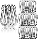 30PCS 4" Heavy Duty Spring Snap Hook, M10 3/8" Galvanized Steel Carabiner Clip Qiuck Link Spring Snap Hook, 770LBS Holding Capacity Keychain Buckle for Swing Hammock Gym Outdoor