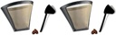 Replacement Permanent Coffee filter GTF-4 Gold Tone Filter for DCC-450 Coffee Maker with Large Coffee Scoop