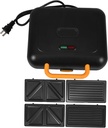 1set Multifunctional Breakfast Machine Toast Waffle Sandwich Maker Non-stick Plates Compact Kitchen Accessory Us