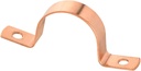 10-Pack EFIELD 1-Inch Copper Pipe Straps, Two-Hole Clamp Mount, Copper Made, (COPPER025)