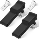 Mudder 2 Pcs Flexible Rubber Draw Latch, Front Storage Rack Rubber Latch for Cooler, Boat Compartment Cargo Box with Stainless Steel Keeper and Bracket