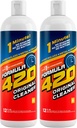 Formula 420 Cleaner - Glass, Metal and Ceramic - 12 Oz. Bottles. 2 Pack