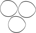 3Pcs Bread Machine Drive Belt Durable Replacement Parts for Bread Making Accessories Lightweight Compact Design for Easy Storage Compatible with Bread Machines
