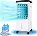 Evaporative Air Cooler,3-IN-1 Portable Air Conditioners Remote Control, 70° Oscillation Energy Efficient Air Cooler for Room Bedroom Home Indoor (New)