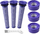 6 Pack Vacuum Filter Replacement Kit for Dyson V7, V8 Animal and V8 Absolute Cordless Vacuum, 3 Post Filter, 3 Pre Filter, Replaces Part # 965661-01 & 967478-01