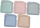 5pcs Sandwich Keeper Bread Storage Box Airtight Reusable Containers for Adults Outdoor Picnic
