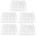 5pcs Transparent Cupcake Wrapping Box Set Multi-grid Practical Bakery Display Container for Muffins Cookies and Desserts Versatile Pet Plastic Packaging for Events and Catering