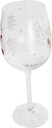 Christmas Hand-painted Glass Goblet Elegant Wine Beer Cup Reusable Drinking Glass for Parties Celebrations Festive Design for Friends Family