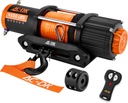 AC-DK 4500 lb UTV Winch Synthetic Rope Kits, 12V Winch with Wireless Remote for Off Road Trailer Boat RV Towing Winche, Waterproof Winch with Mounting Plate and Wired Remote