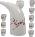 Horn Pot Wine Set Ceramic Sake Cups Vintage Kettle Craftsmanship for Gifting