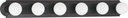 Nuvo 60/1286 36-Inch Six Light Vanity Strip, Mahogany Bronze