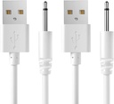Bicmice 2.7Ft USB DC Charging Cable 2.5mm Fast Charger Replacement Cord - 2 Pack