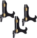 3pcs Wooden Display Stand Folding Display Easel Plate Holder Tabletop Organizer Storage Rack for Ceramic Discs