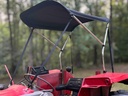 Tractor Sun Shade Canopy in Black by Cypress Rowe Outfitters - Compatible with John Deere, Kubota, Massey Ferguson, Case International Harvester & Others - Reduce Heat/Glare with this Umbrella Canopy