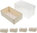 Pcs Cake Carrier Lid Large Packaging Boxes for Party Macaron Boxes Cake Boards Portable