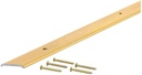 M-D Building Products 79046 3/4 in. X 36 in. Satin Brass Aluminum Seam Binder w/Screw Nails
