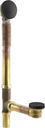 Clearflo Brass Toe Tap Bath Drain
