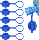 Xaxuqtu【5 PCS】3 & 5 Gallon Water Jug Cap, Upgrade Reusable Replacement Caps, Non Spill Lids for 55mm Water Bottle