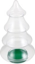 Christmas Tree Candy Jar Festive Cookie Storage Container for Treats for Holiday Parties Showers and Celebrations