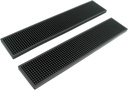 BARsics 17.5x3.5 inches Long PVC Bar Rail Mat Non-Slip Serving Spill Mat (Pack of 2)
