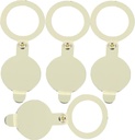 Alipis 4pcs Door Viewer Privacy Cover Copper Peephole Protector for Front Installation Decorative Functional