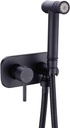 TRUSTMI Toilet Concealed Hot and Cold Bidet Spray Set 2 Function Hand Held Sprayer Shattaf Bathroom Attachment,Black
