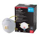 3M 8511 Drywall Sanding N95 Cool Flow Valved Disposable Respirator, 10-Pack