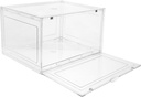 Healifty Large Capacity Clear Bread Box Kitchen Countertop Storage Container for Bread Snacks and Utensils Space Saving Organizer for Home Bakery and Shop