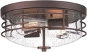 ALLGOT 2-Light Flush Mount Ceiling Light, Metal Ceiling Mount Light, Industrial Close to Ceiling Light Fixtures for Bedroom, Hallway, Kitchen, Dining Room, Foyer and Bathroom (Oil Rubbed Bronze)