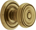 Classic Rosette Set with Waverly Knobs Double Dummy in Antique Brass. Old Door Knobs.