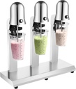 Milkshake Machine, 3 Head Milkshake Maker with 6 Cups, 110V/60Hz 18000rpm Stainless Steel Milk Shake Machines, Electric Drink Mixer Fruit Juice Mixing Blender, Suitable for Beverage/Ice Cream Stores
