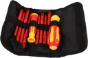 Insulated Screwdriver Set for Electricians – Non-Slip Electrical Tools Kit Slotted and Flat Heads – 10-Piece Household Repair Tool Set