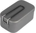 CHICIRIS Aluminum Lunch Box, 800ML Bento Box Cooking Foldable Handle Handy Practical for Outdoor