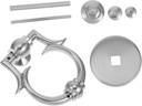 Uonlytech Chic European Knocker Simple Design Front Gate Accessory Hotel Security Knocker